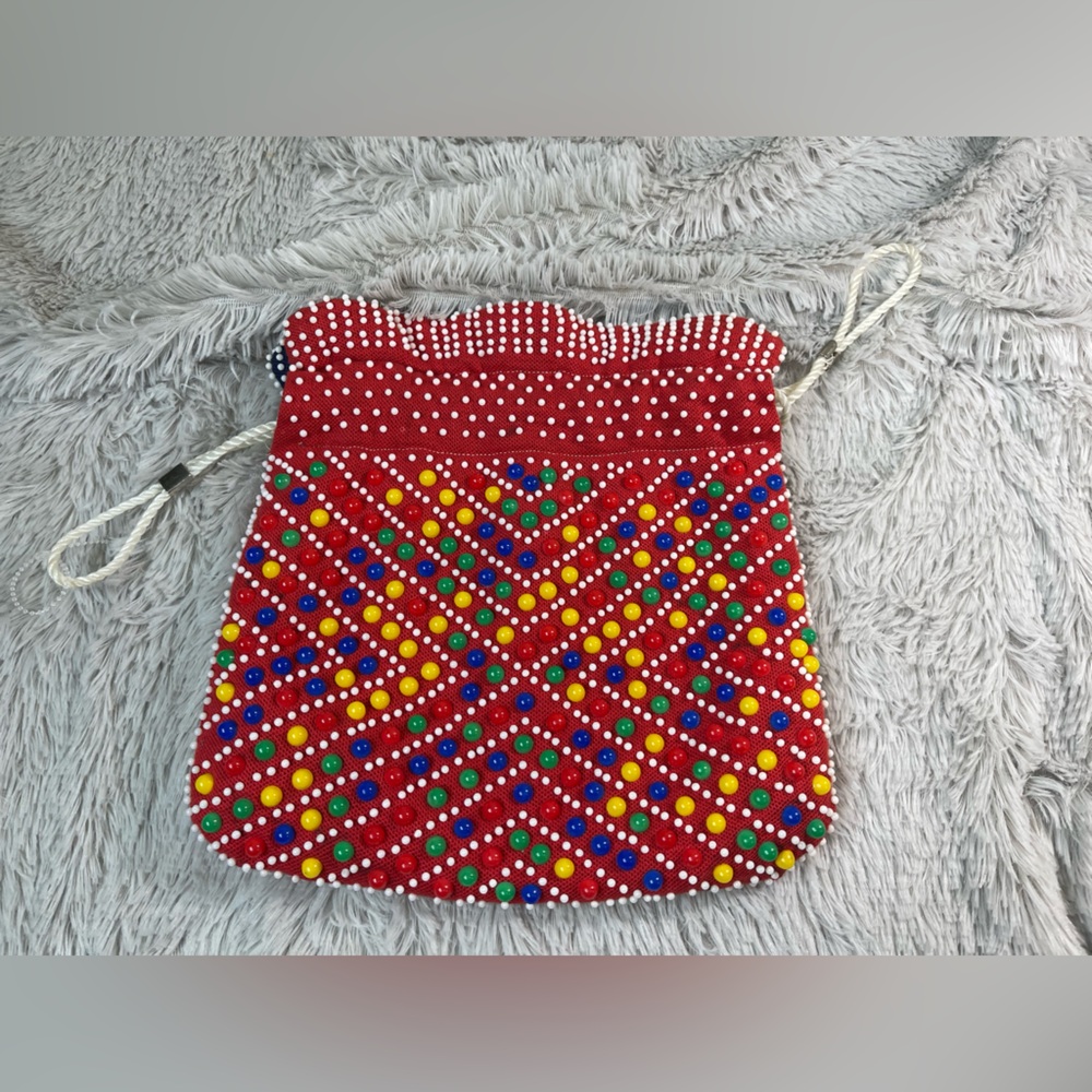 ⭐️Vintage reversible beaded bag 1960s 1970s